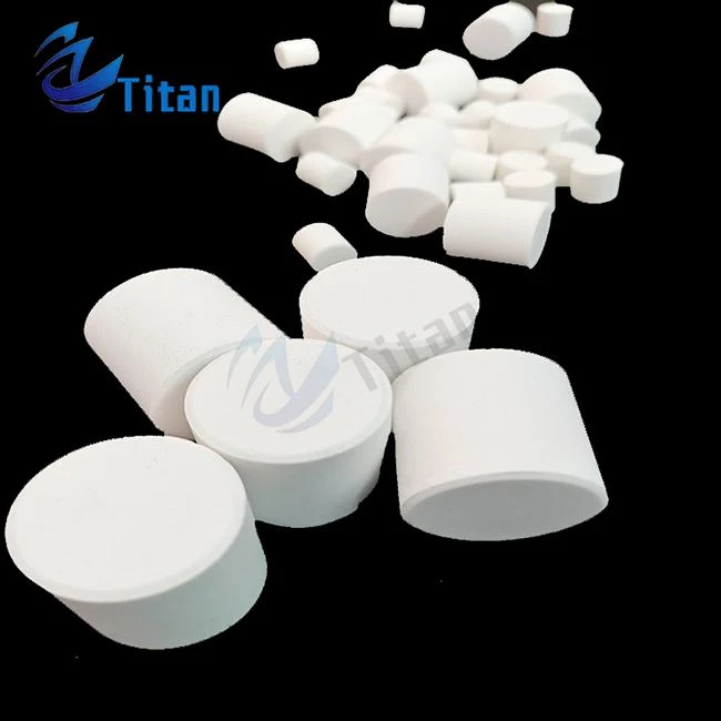 White Ceramic Cylinder Pot