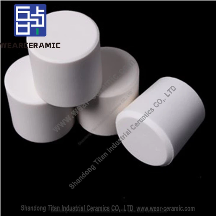Cilindro de cerámica blanca de alta dureza