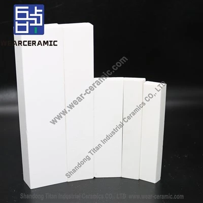 Revestimientos de desgaste cerámicos ZTA de forma trapezoidal
